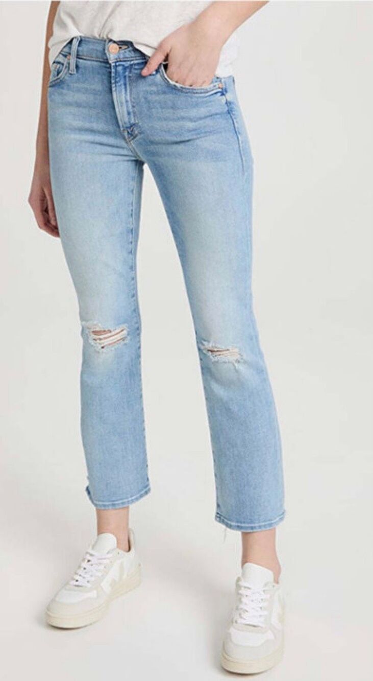 Mother The Outsider Ankle Chew in Poison Petal Jean NWT Size 24